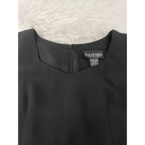 Randi May Collection womens little black dress size 8 lined vintage fitted EUC - Picture 3 of 11